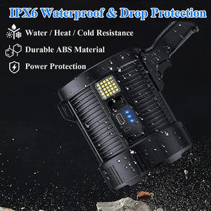 야외 탐조등을위한 슈퍼 밝은 휴대용 휴대용 LED 손전등 장거리 태양열 충전식 스포트라이트 - Product Image 5