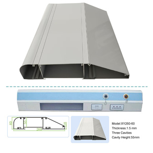 Unité de tête de lit en alliage d'aluminium de 260 mm de large pour aspiration médicale, dispositif à pression négative avec ports d'oxygène et fonction d'appel infirmier, usage hospitalier - Product Image 2