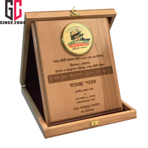 15 ans d'usine prix en métal personnalisé plaques en bois verticales avec boîte - Product Image 4