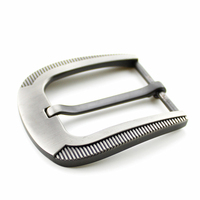 Boucle de ceinture personnalisée pour homme 40 mm en alliage de zinc gris argenté, accessoires de quincaillerie en gros