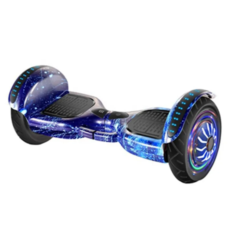 Skuter listrik keseimbangan pintar mobil hoverboard, lampu LED anak-anak 6.5 inci, musik Bluetooth, dua roda, seimbang sendiri
