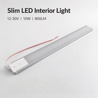 Plafonnier LED Dimmable 3 Couleurs pour Camping-Car, Bateau, 12V, Éclairage Intérieur Tactile, Plafonnier LED 24V pour Caravane, Remorque, Armoire