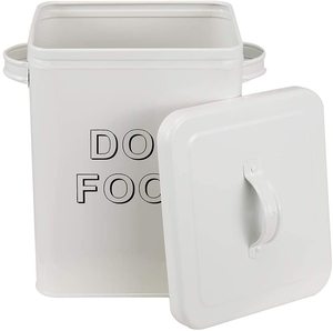 contenedor bin y la comida <span class=keywords><strong>de</strong></span> perro <span class=keywords><strong>de</strong></span> almacenamiento lata con la tapa con la manija | 4lbs Capacidad | Servir cuchara incluido - Product Image 1