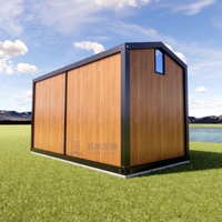 Maison préfabriquée triangulaire de 20 pieds, conteneur loft, maison en verre, garage, chalet, motel, projet de maison