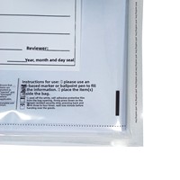 Sacs d'expédition anti-contrefaçon Mailer Bank, sacs scellés pour le stockage de documents, la conservation et les biens gages, en PE + PET, personnalisables
