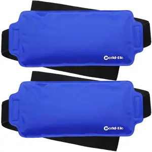 World-bio custom small multifunctional reusable nylon gel cold pack with elastic belt medical ice pack heating pad for injuries