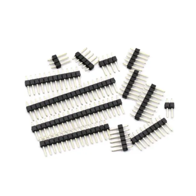 2.54 mm Single Row Male PCB Board Pin Header Connector Strip Pin header 2/3/4/5/6/8/10/12/20/40Pin