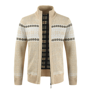 ODM/OEM <strong>Men</strong> Sweater Supplier Male Knit <strong>Cardigan</strong> Computerize Knitting Long Sleeve Stand Neck Zipper up Sweater <strong>Cardigan</strong> for <strong>Men</strong> - Product Image 3