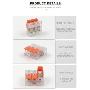 Bloques de terminales de barrera para ingeniería química, 25, 50, 100 unidades, conectores PCT de conexión rápida de alta corriente para instalación de cercas - Product Image 2