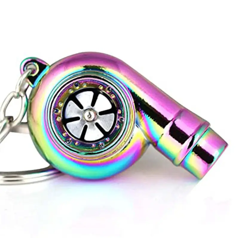 Wholesale Custom Advertising Gift Nos Spinning Turbo Keychain With Sound