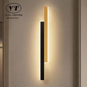 Applique murale LED linéaire moderne en acrylique, décorative pour intérieur, 23W, CCT sélectionnable 3000K 6000K, pour couloir d'hôtel - Product Image 1