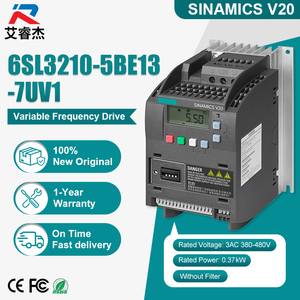 Variador de Frecuencia Original Nuevo 6SL3210-5BE13-7UV1, 380-480V 3AC 0.37KW Trifásico, Convertidores SINAMICS V20 VFD - Product Image 1