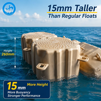 Plateforme flottante marine en aluminium pour quai de bateau avec kit de quais d'amarrage - Capacité de charge de 350 kg/m² - Durée de vie de 15 ans