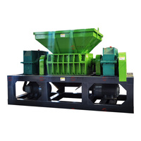 Machine de recyclage textile Broyeur de recyclage du cuir Broyeur à double arbre pour déchets et articles