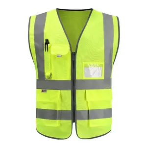 EN ISO 20471 standard cheap prices Led construction nighter traffic worker use safty jackets safety reflective vest