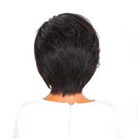 Perruques en cheveux humains brésiliens, directement de l'usine, pour coupes courtes Pixie, avec dentelle HD et raie en T, différents styles pour femmes