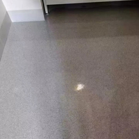 Revêtement de sol époxy PURCOAT auto-nivelant effet marbre brillant, application au tampon, pour sols en sable coloré de haute qualité