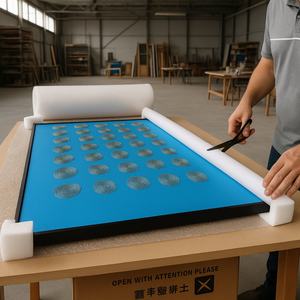 Arte Mural Abstracto Personalizado al por Mayor para Hoteles, Diseño Minimalista, Textura 3D Hecha a Mano, Formas de Huellas Dactilares, Pintura Acrílica sobre Lienzo - Product Image 6