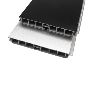 <b>Silver</b> Aluminum Plastic Skirting Board 8cm 10cm 12cm 15cm High Water Resistant PVC Baseboard Modern Simple Style - Product Image 2