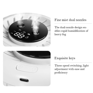 Venta al por mayor de niebla fría de control táctil de gran capacidad de llenado superior 2.8L difusor humidificador ultrasónico - Product Image 3