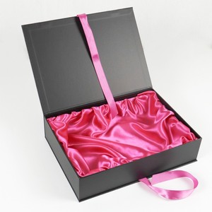 Boîte cadeau avec couvercle magnétique Mistery, emballage en carton pliable pour coffrets cadeaux avec poignée en <span class=keywords><strong>ruban</strong></span>, boîtes en papier - Product Image 1