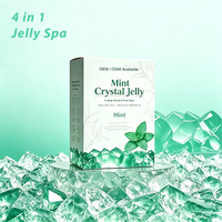 Kit de pédicure spa à la menthe en 4 étapes avec gelée de cristaux |   Choix du salon de manucure |   Détoxification et revitalisation des pieds |   Vente en gros OEM entièrement personnalisée