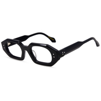 Nouveau cadre de lunettes de plaque polygone vintage de haute qualité pour hommes et femmes peut être assorti avec miroir optique miroir myopie