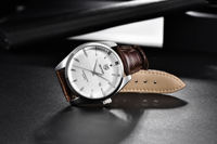 Benyar 5163 mode décontracté homme montre à Quartz hommes luxe Minimal analogique affaires bracelet en cuir montres-bracelets pour homme