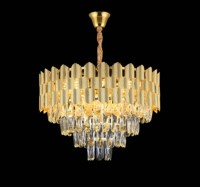 Lustre en cristal de luxe lampe de salon projet d'hôtel moderne décoration suspension salle à manger salon suspension