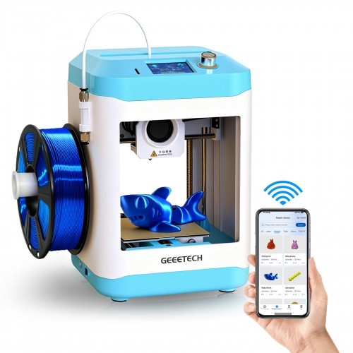 Geeetech US Warehouse M1S Mini 3D FDM Printer Fully Assembled Mini 3D Printer for Kids and Beginners WiFi 3D Home Printer