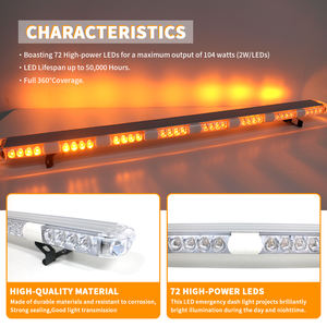 <span class=keywords><strong>Barre</strong></span> de lumières LED rouge/bleu/blanc/<span class=keywords><strong>vert</strong></span>/ambre DC12-24V de lumière de secours pour dépanneuse/charrue/incendie/voiture pilote - Product Image 2