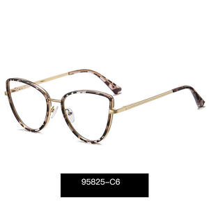 Montures de <span class=keywords><strong>lunettes</strong></span> œil-de-chat de luxe pour femmes, nouvelle collection, montures colorées, anti-lumière bleue, verres de lecture trempés pour le bureau et le quotidien - Product Image 4