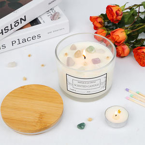 Envases de Vidrio Transparente Negro de 18 oz para Velas, Frascos de Vidrio Vacíos con Tapa, Boca Ancha, Color Personalizado, Alta Calidad - Product Image 5