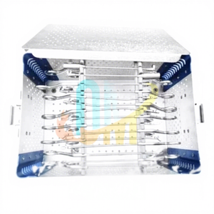 Juego de Pinzas para Artroscopia, Caja de Esterilización para Cirugía de Rodilla, Instrumentos Quirúrgicos Ortopédicos de Precisión, Acero Inoxidable ISO Sólido - Product Image 1