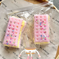 Jouets Squishy à Remontée Lente Super Doux en Forme de Biscuit, Squishies Réalistes en Forme de Sandwich, Jouet à Presser en Forme de Biscuit