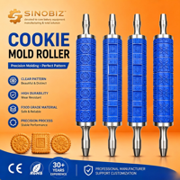 Rouleau de moulage de biscuits à motif personnalisé pour ligne de production de biscuits durs et mous, certifié CE, durable