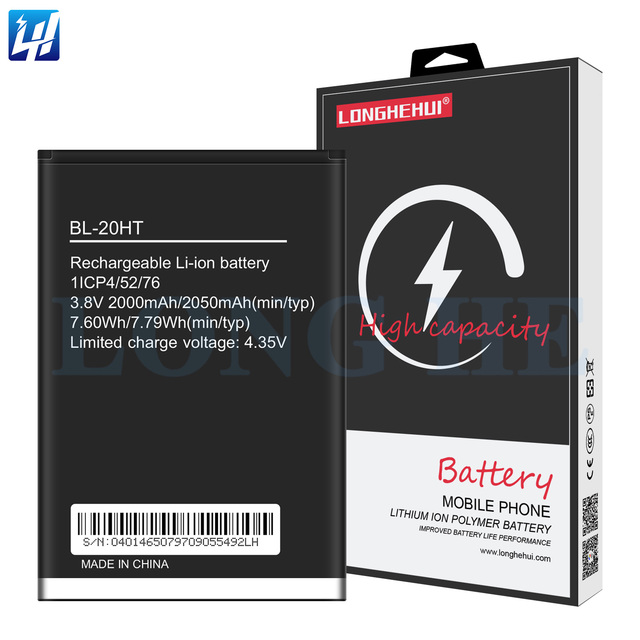 BL-20HT 100% Original Li-ion Polyer Rechargeable Mobile Phone Battery for Tecno.