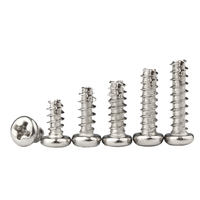 Vis autotaraudeuses à tête cruciforme nickelée PT, vis à tête cylindrique, vis à queue plate, clou autotaraudeur M2/M2.3/M3/M4