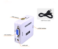 Adaptateur pour boîtier vidéo 1080P, avec adaptateur Audio et hdmi 2vga, pour Xbox360, PC, DVD, PS3, PS4, convertisseur HD vers VGA