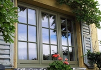Ventanas de Aluminio con Rotura de Puente Térmico, Ventanas Abatibles, Rejilla de Seguridad Antirrobo, Diseño de Rejilla para Ventanas, Ventanas para el Hogar