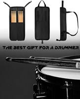 Échantillon Gratuit : Étui Standard pour Baguettes de Percussion, Sac à Dos pour Baguettes, Sac à Baguettes pour Tom de Sol avec Crochets, en Tissu Oxford, Fermeture Éclair, Durable