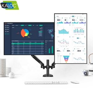 <span class=keywords><strong>Soporte</strong></span> de Brazo Doble para Monitor Kaloc 17-32, <span class=keywords><strong>Soporte</strong></span> Doble para PC, Montaje en Escritorio, <span class=keywords><strong>VESA</strong></span> <span class=keywords><strong>100x100</strong></span>, con Gestión de Cables DS90-2 - Product Image 1