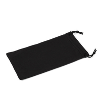 Étui à lunettes personnalisé avec logo, noir, blanc, gris, pochette, chiffon de nettoyage, boîte à lunettes