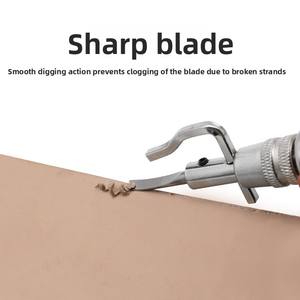 7in1 réglable cuir couture Groover cuir bord biseaux bricolage maroquinerie couture pli sculpture coupe bordure outils - Product Image 2