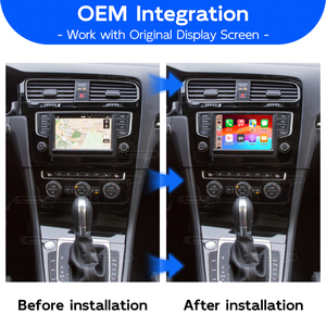 Module décodeur sans fil Apple <span class=keywords><strong>CarPlay</strong></span> Android Auto personnalisé en gros pour Volkswagen Golf <span class=keywords><strong>R</strong></span> GTI MK7 2010-2018 - Product Image 2