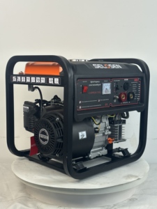 เครื่องกำเนิดไฟฟ้าเบนซินแบบพกพา 250 แอมป์ พร้อมฟังก์ชั่นเชื่อม 220V เครื่องยนต์ระบายความร้อนด้วยอากาศ สตาร์ทด้วยระบบดึงกลับ เครื่องเชื่อม HS แบบพกพา - Product Image 2