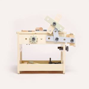 子供向けごっこ遊びDIYネジ遊びインタラクティブ木製おもちゃツールボックステーブルナットネジ多機能知育ツールテーブル - Product Image 4