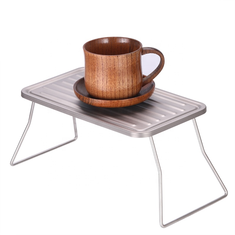 Titanium Folding Camping Grill - Metal Campfire Grate with Legs for Backpacking, Outdoor Camp Fire, Travel, Hiking