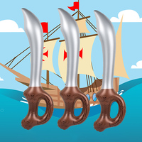 Épée gonflable de pirate, ninja, samouraï pour enfants, jouet gonflable en PVC, accessoires d'armes, idéal pour les fêtes costumées, épées sûres pour le jeu de rôle, vente en gros