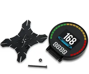 Digital Display Turbo Boost Gauge Car Gauge with Sensor 2.5 Inch 60mm 7 Color in 1 Racing Gauge